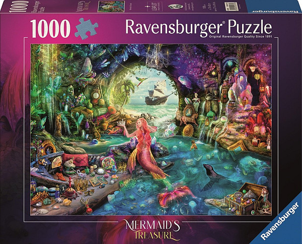 Puzzle Tajemný poklad mořské panny 1000 dílků