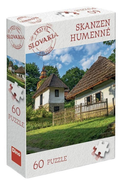 Puzzle TRAVEL Skanzen Humenné 60 dílků