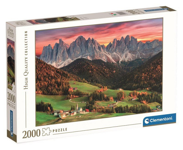 Puzzle Údolí Val di Funes 2000 dílků