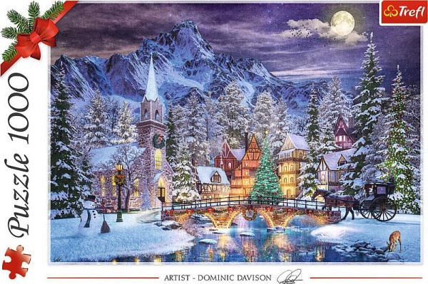 Puzzle Vánoční atmosféra 1000 dílků