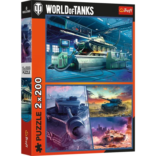 Puzzle World of Tanks: Obrněná mise 2x200 dílků