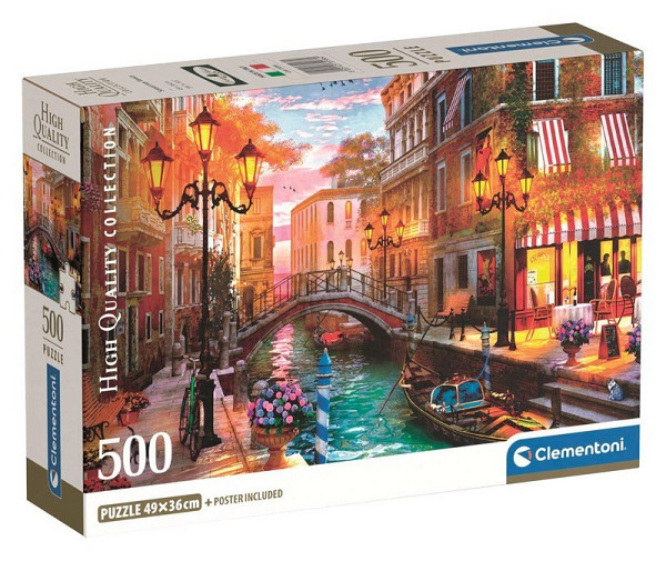 Puzzle Západ slunce nad Benátkami 500 dílků