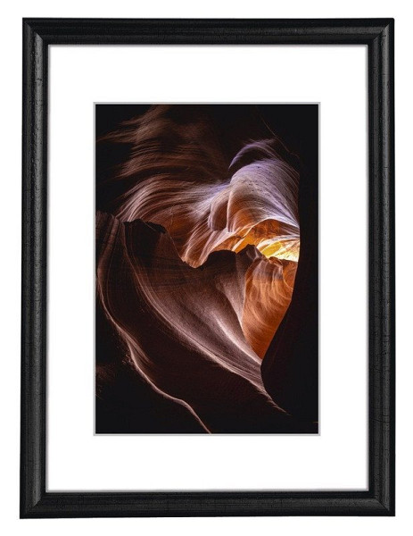 Rámeček dřevěný Phoenix, černý, 15x21cm