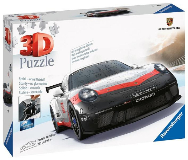 3D Puzzle: Porsche 911 GT3 Cup 108 dílků
