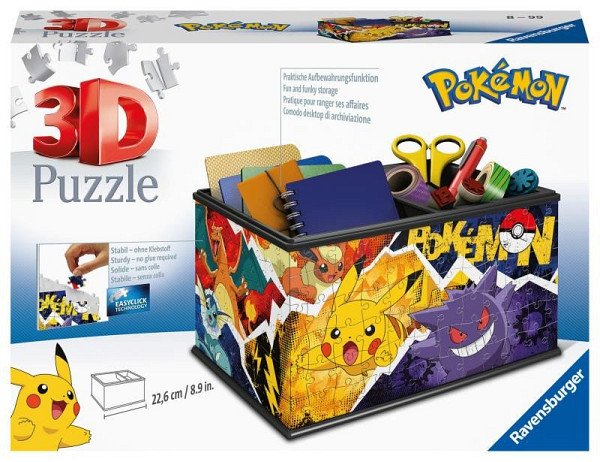 3D Puzzle: Úložná krabice Pokémon 216 dílků