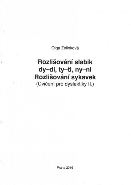 Rozlišování slabik dy-di, ty-ti, ny-ni - Cvičení pro dyslektiky II.