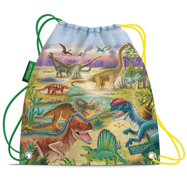 Sáček na přezůvky/sportovní potřeby Jurassic adventure
