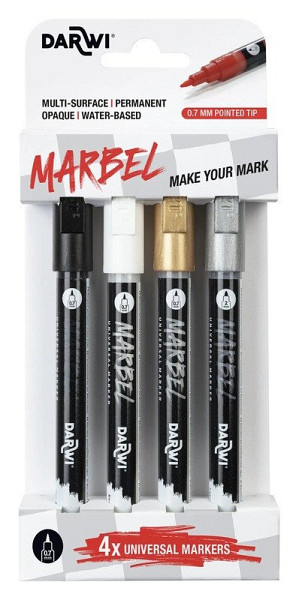Sada akrylových fixů Marbel 0,7mm BASIC