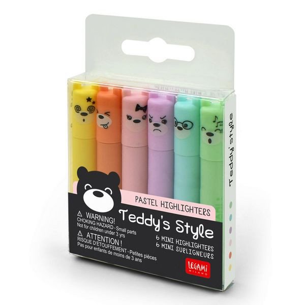 Sada zvýrazňovačů Legami - Teddy´s Style (6 kusů)
