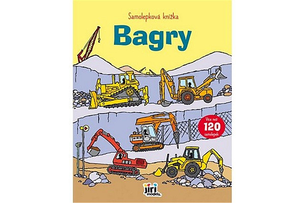 Samolepková knížka Bagry