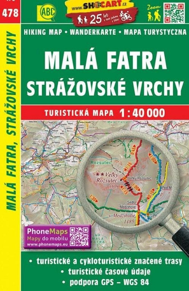 SC 478 Malá Fatra, Strážovské vrchy 1:40 000