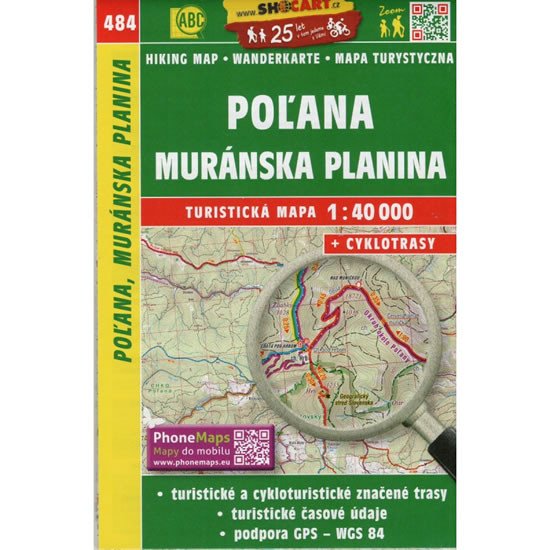 SC 484 Poľana, Muránska planina 1:40 000