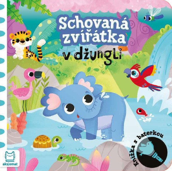 Schovaná zvířátka v džungli - Knížka s baterkou