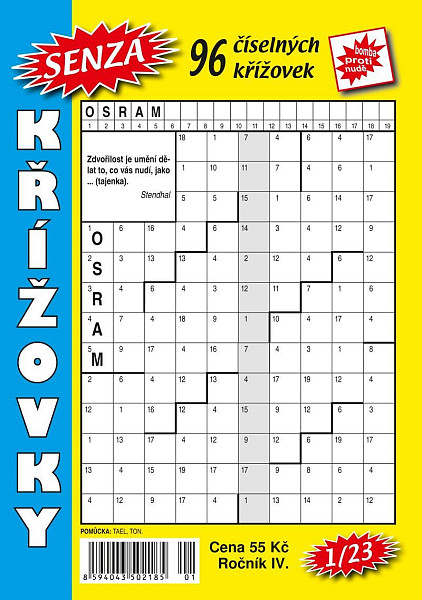 Senza číselné křížovky 1/2023