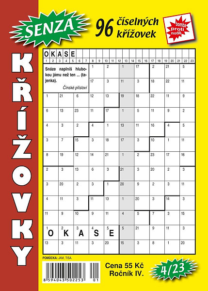 Senza číselné křížovky 4/2023