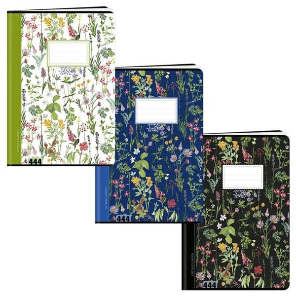Sešit A4, 40 listů, typ 444 Květiny