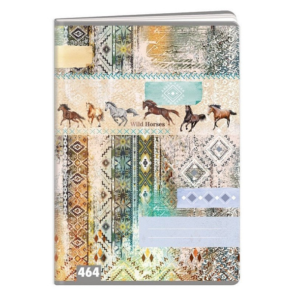 Sešit A4, 60 listů, typ 464 Wild horses