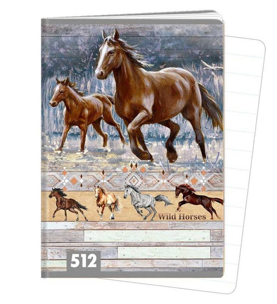 Sešit A5, 10 listů, typ 512 Wild horses