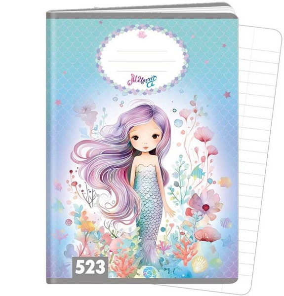 Sešit A5, 20 listů, typ 523 Mermaid