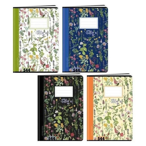 Sešit A5, 40 listů, typ 544 Květiny