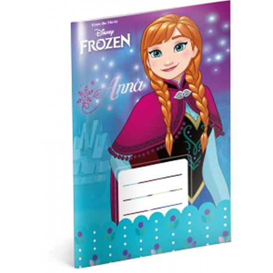 Školní sešit Frozen – Ledové království Flower, A5, 20 listů, linkovaný