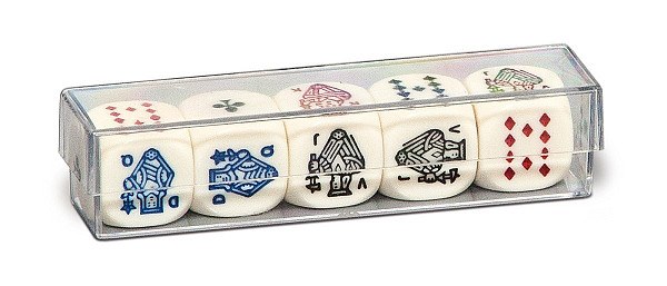 Set kostek s pokerovými symboly (5 kusů)