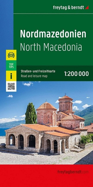 Severní Makedonie 1:200 000 / automapa + volnočasová mapa