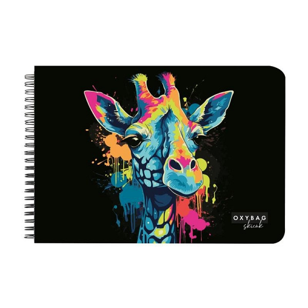 Skicák A3, 40 listů, 190g - Žirafa