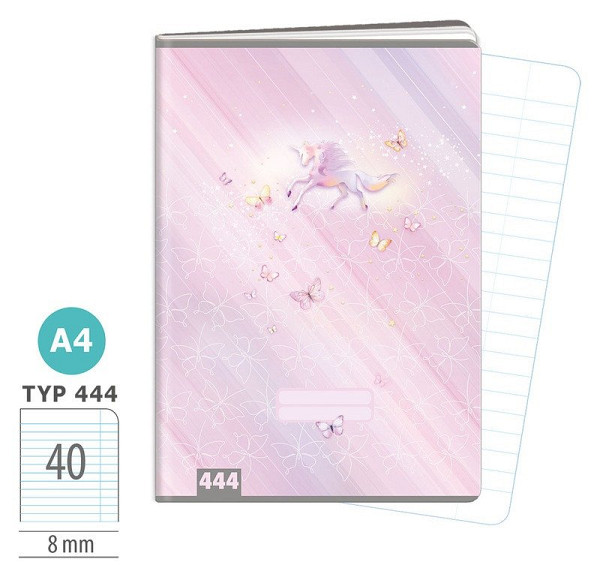 Školní sešit A4, 40 listů, typ 444 Sweet Dreams