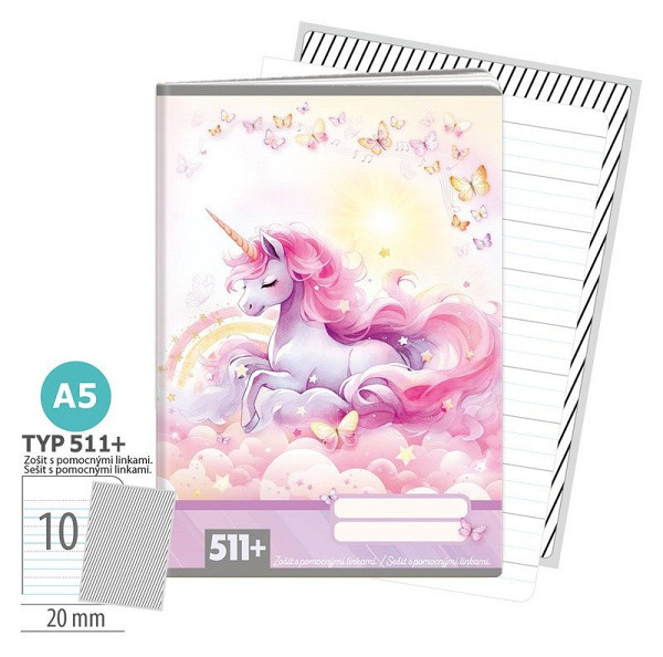 Školní sešit A5, 10 listů, typ 511+ Sweet Dreams