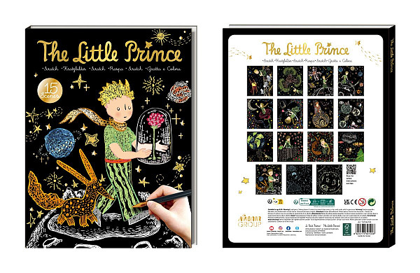 Škrabací obrázky 15 ks - Malý princ