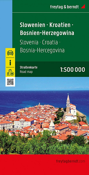 Slovinsko-Chorvatsko-Srbsko-Bosna-Hercegovina-Černá Hora-Makedonie 1:1 000 000 / automapa + mapa pro volný čas