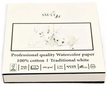 SMLT Art Album akvarel PRO 9x9cm - 15 listů