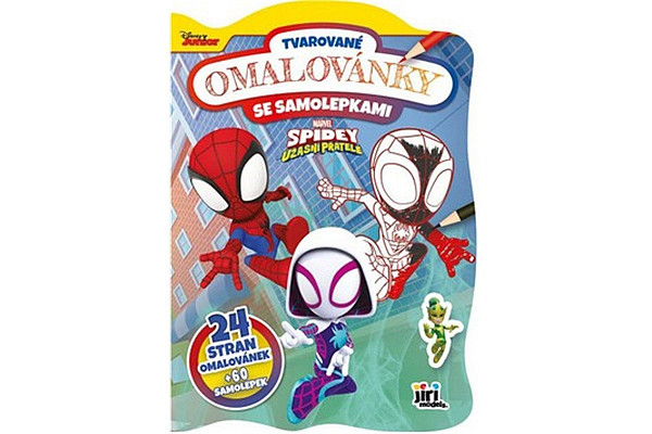 Spidey - Tvarované omalovánky se samolepkami