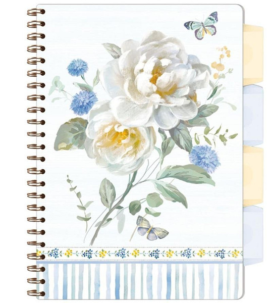 Spirálový sešit A5 s pořadačem Spring Blooms
