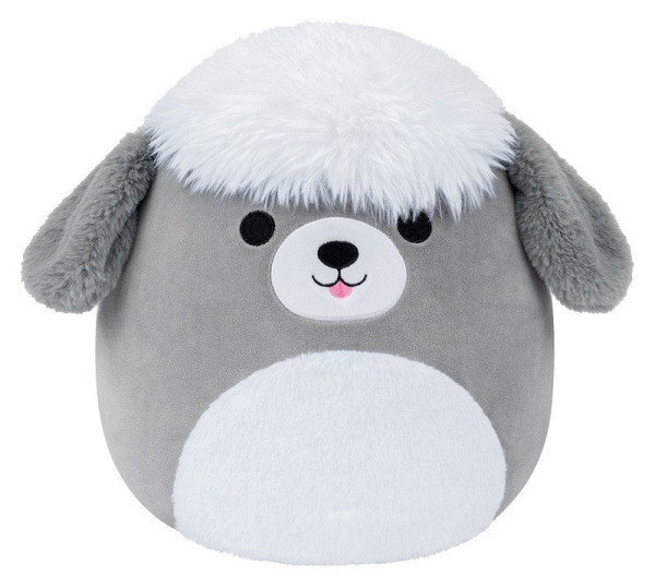 Squishmallows Šedobílý ovčácký pes - Arnold 13cm