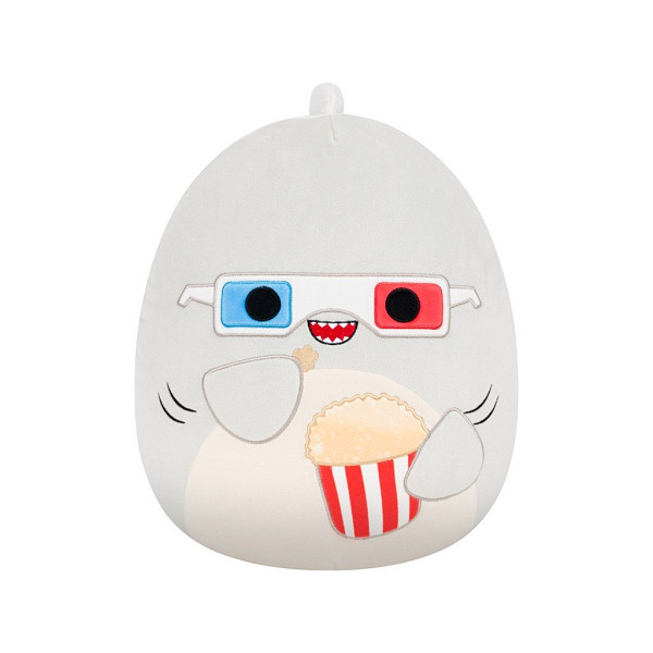 Squishmallows Šedý žralok s popcornem - Gordon 35 cm