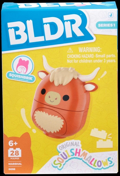 Squishmallows Stavebnice BLDR - Býk Marshal