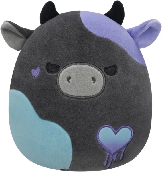 Squishmallows Tmavě šedá kráva - Smithereens 20 cm