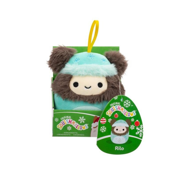 Squishmallows Vánoční ozdoba Yeti v zimní kombinéze Rilo 10 cm