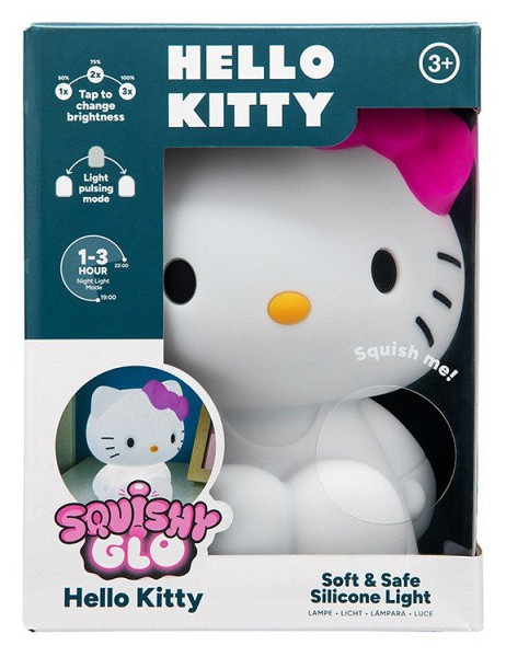 SquishyGlo Silikonové světlo - Hello Kitty