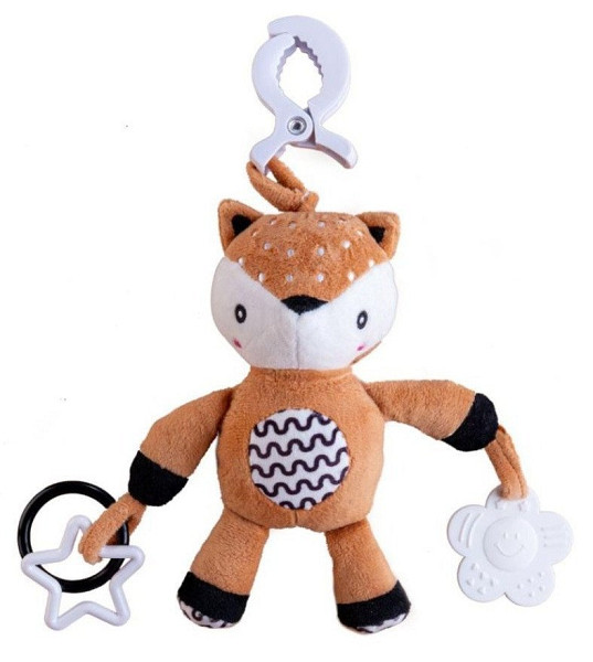 Srneček chrastítko plyš - závěs na postýlku/kočárek