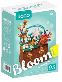 Stavebnice mini Květina v kabelce 267 ks