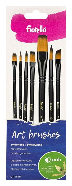 Štětce syntetické GR-PA07 7ks