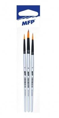 Štětec synthetic kulatý - set 3ks (6, 8, 10)