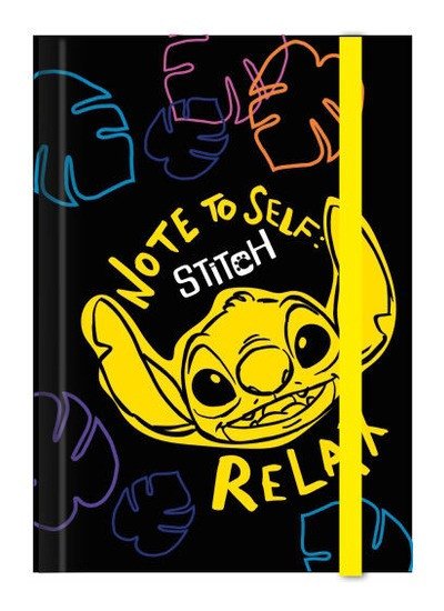 Stitch desky na sešity A4 vzor 2 black