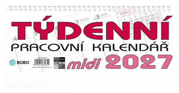 Stolní pracovní kalendář 2027 MIDI
