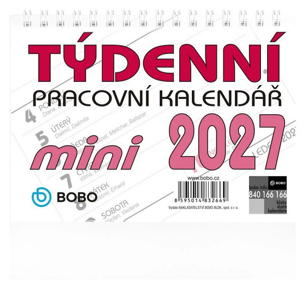 Stolní pracovní kalendář 2027 MINI