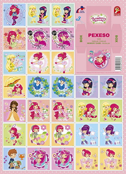 Strawberry 2 - Pexeso vystřihovací