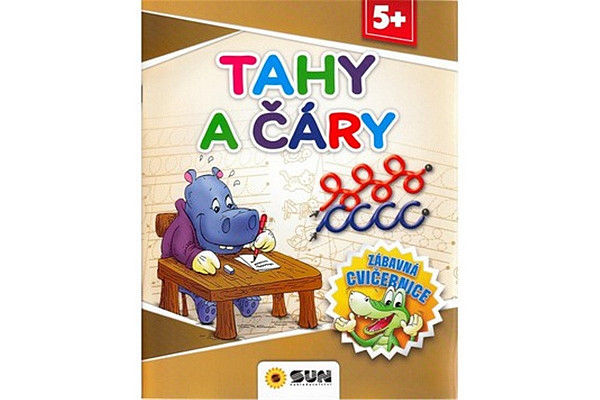 Tahy a čáry - Zábavná cvičebnice 5+